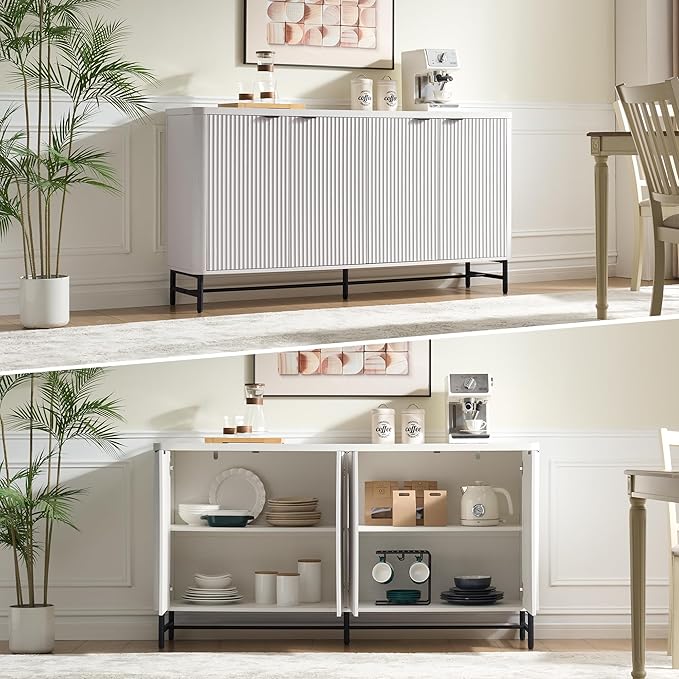 Fatmok 65" Large Sideboard Buffet Cabinet
