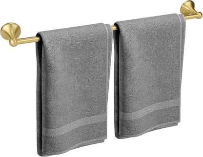 Antique Bathroom Towel Bar Brushed Gold, 24 Inch Towel Racks for Bathroom Wall Mounted,Bathroom Towel Holder,Home Decor Towel Rod