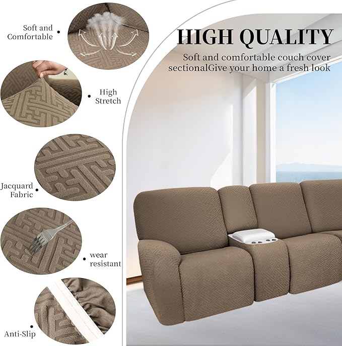 100% Waterproof Sectional Recliner Couch Covers
