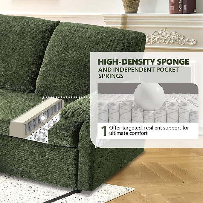 VINGLI Convertible Sofa Bed Couches
