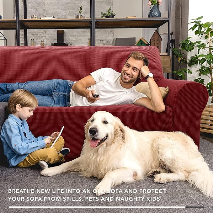 ZNSAYOTX Super Stretch Couch Cover Universal Sofa Covers