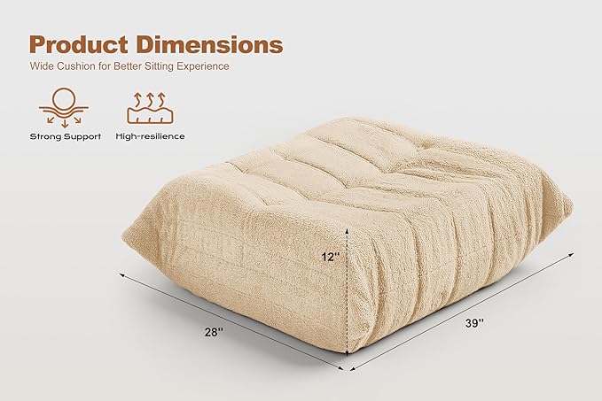Bean Bag Pouf Ottoman, Foot Stool, Foot Rest