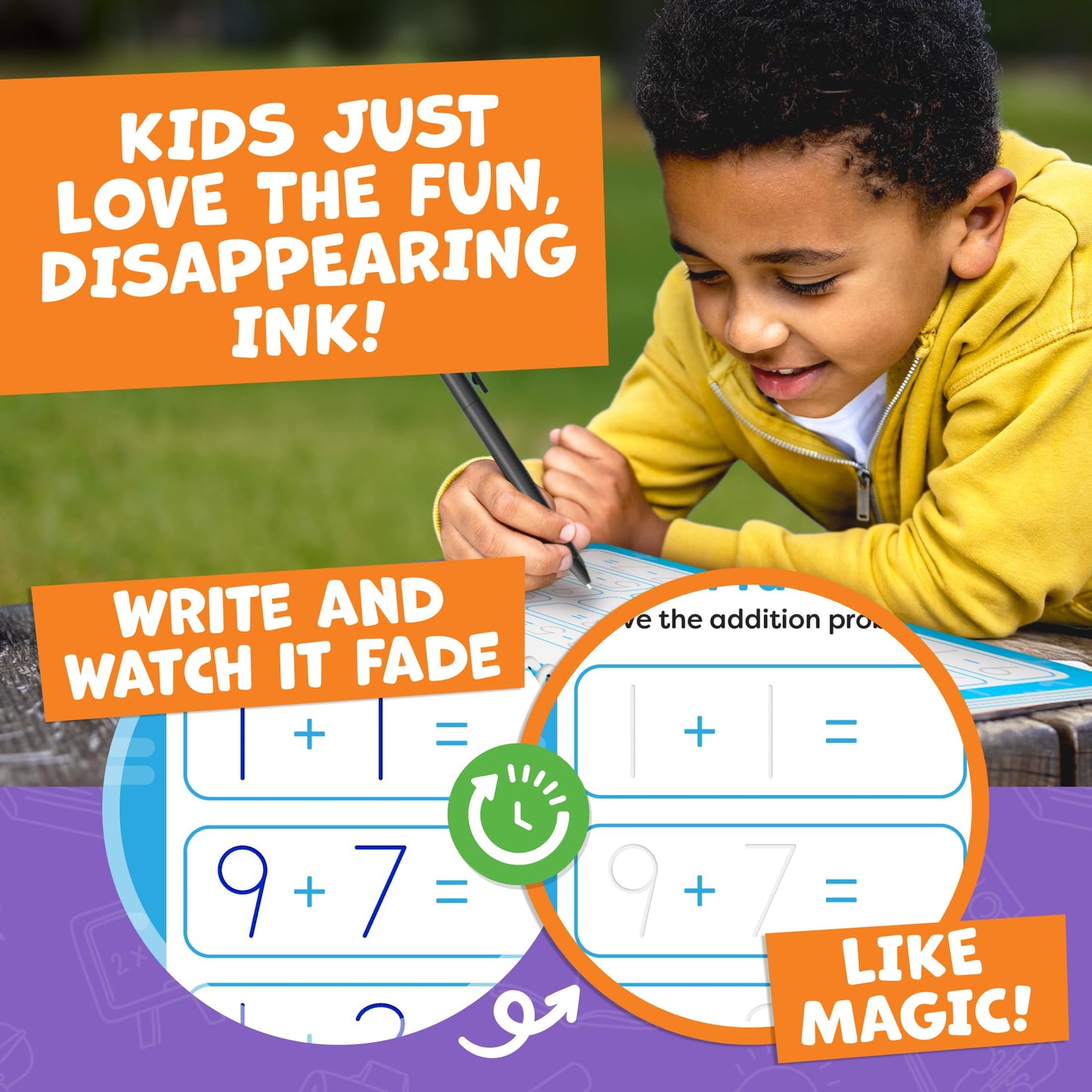 Magic Grooved Writing Practice for Kids - Grooved Writing Books for Kids 3-5, Kindergarten Workbooks Handwriting Practice for Kids 5-7 - Preschool Workbook, Magic Book