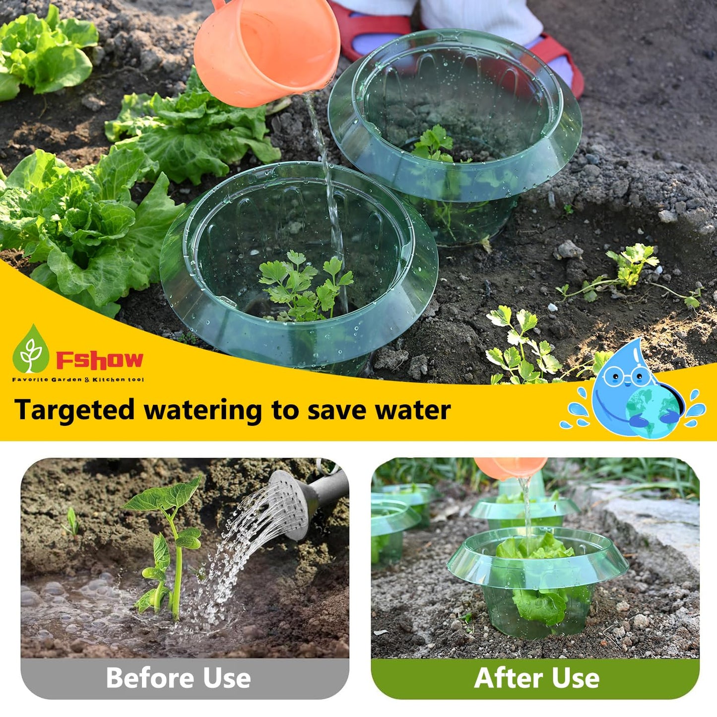 10 Pack Slug Collars for Plants,The New Snail Protection Ring, Provides Effective Protection Against Snails for Your Salad Plants and Others Plants.(Not Include Garden Cloches)