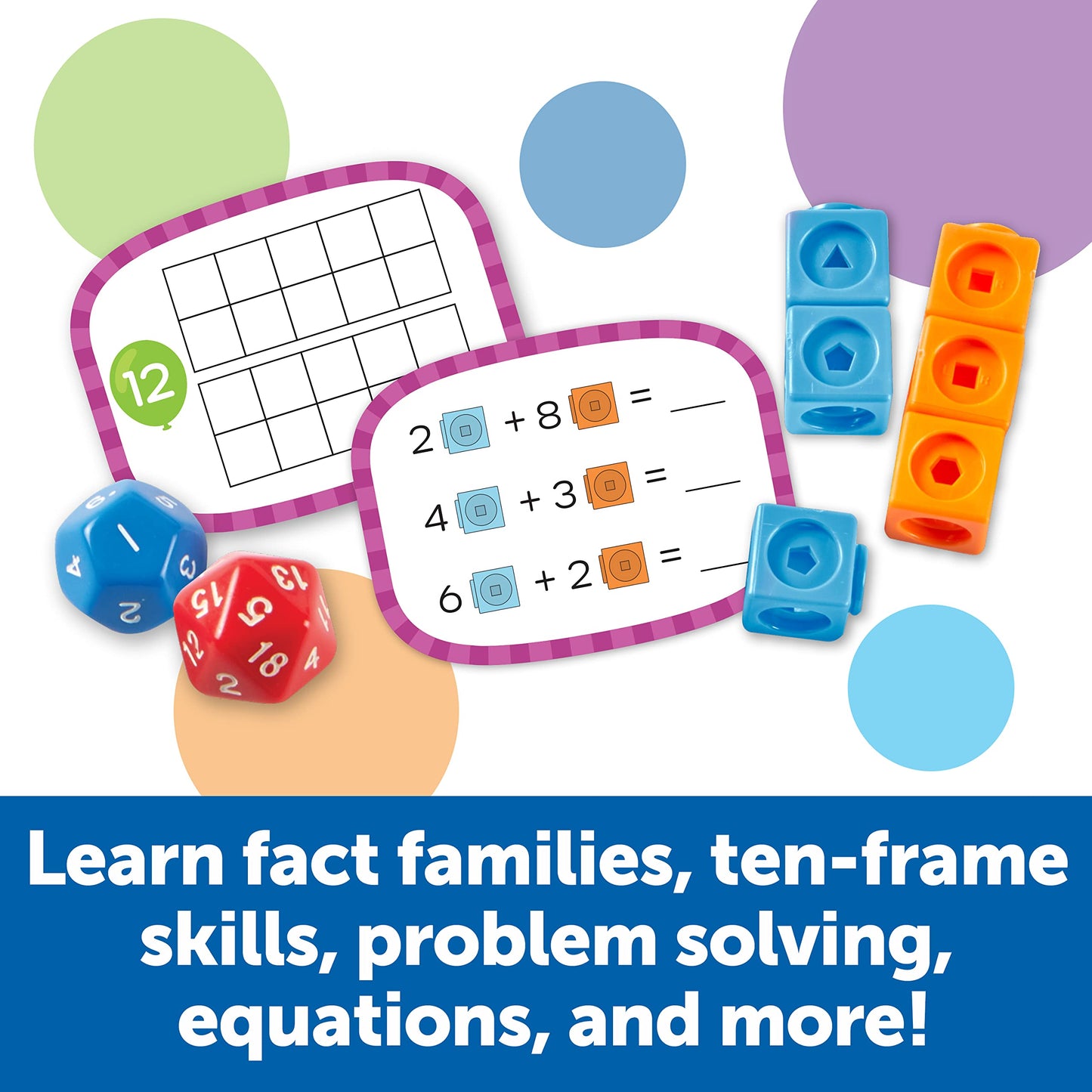 Learning Resources Skill Builders! First Grade Addition and Subtraction - Math Manipulatives, Number Recognition Skills, Classroom Must Haves, Teaching Materials, Back to School Essentials