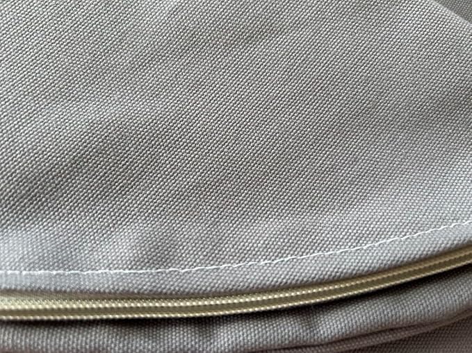 Organic Cotton Canvas Dog Bed: Removable Cover, Natural Fill - Made in USA (Blue Gray, XX Large 50" x 8" inches)