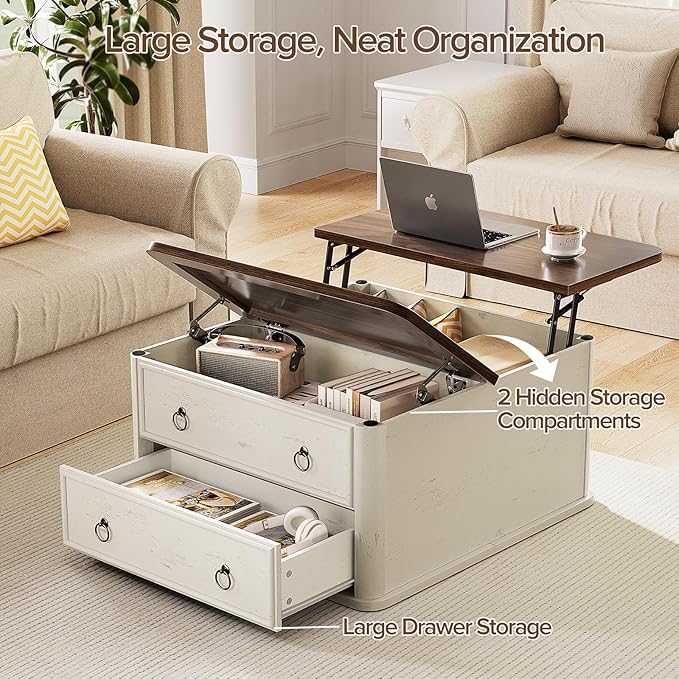 Memobarco 31.5" Lift Top Coffee Table