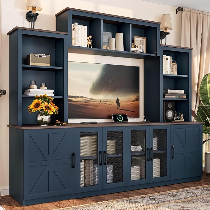 LUMISOL 4-Piece Entertainment Center Wall Unit