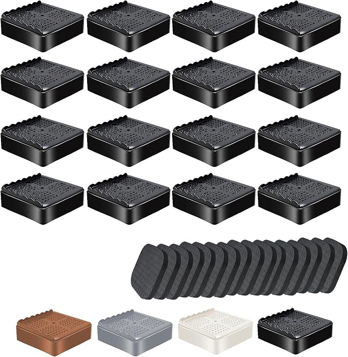shouwuhho Furniture Risers, 16 Pack Bed Risers