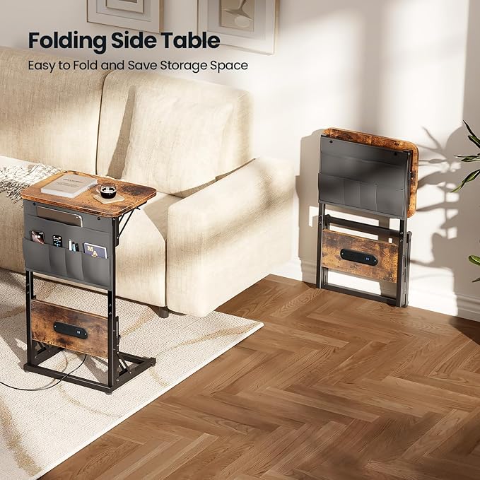 HLDIRECT C Shaped End Table
