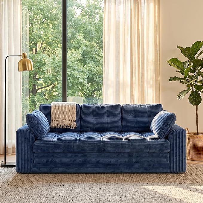 Homkdom 3 Seater Boneless Couch