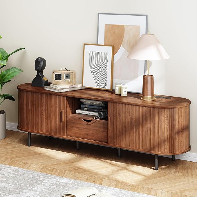 ONBRILL 69" TV Stand with Power Outlet