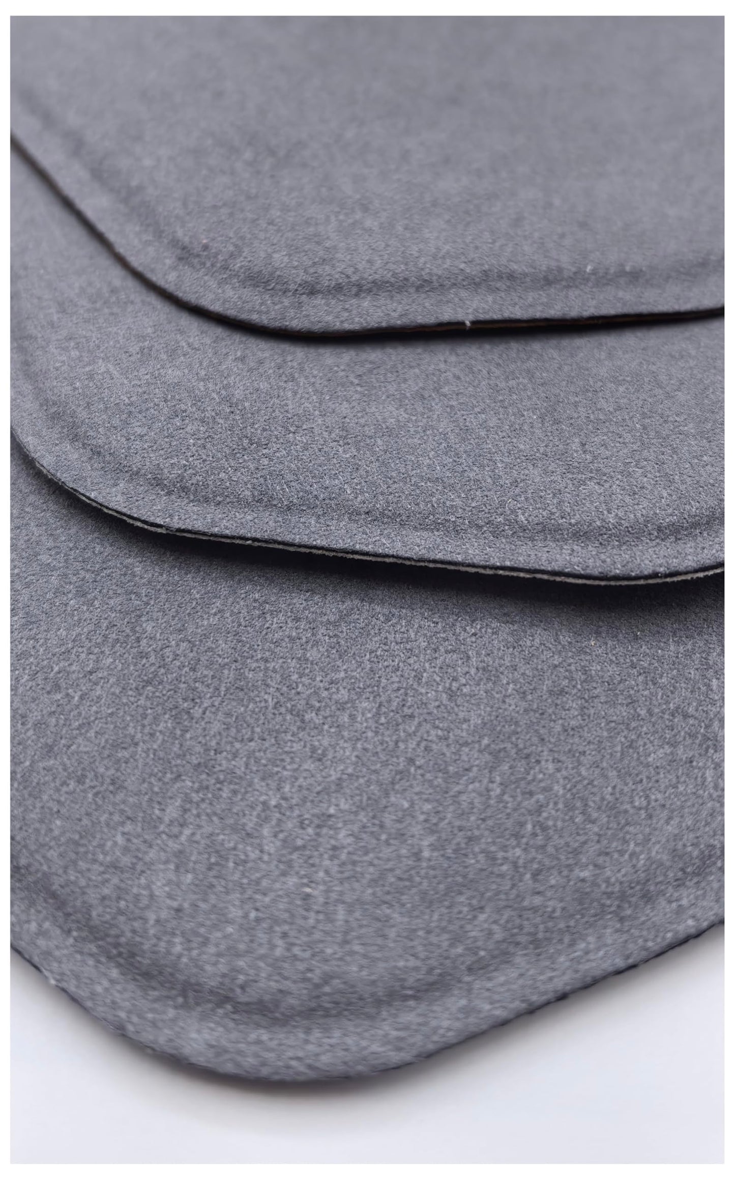 Microfiber Cleaning Cloth Car Screen Cleaner with Pocket Design Lint-Free Streak-Free Reusable Cleaning Pad for Vehicle Dashboard Glasses Phone Laptop Camera (Grey)