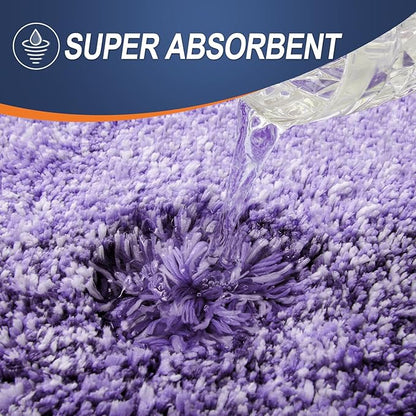 OLANLY Bathroom Runner Rugs Mat 59x24, Extra Soft Absorbent Microfiber Bath Rugs, Rubber Backing, Quick Dry, Washable Long Bath Mats for Bathroom Floor, Tub and Shower, Home Decor Accessories, Violet