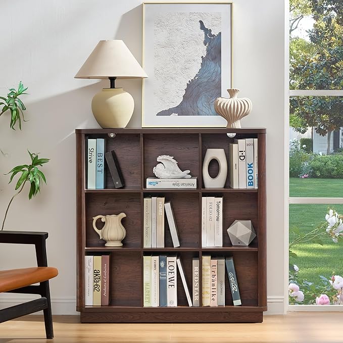 Joaxswe 9 Cube Bookshelf, 40.5" Wide Organizer Bookcase