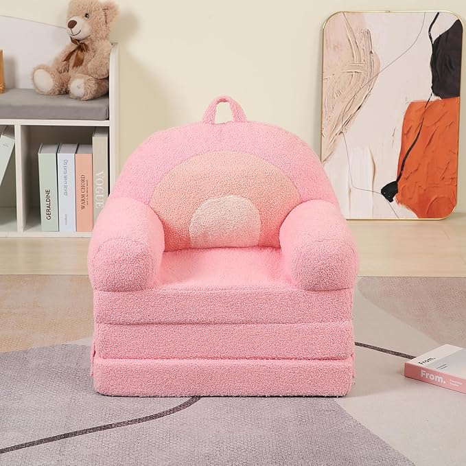 MOMCAYWEX Kids Sofa, Sherpa Couch