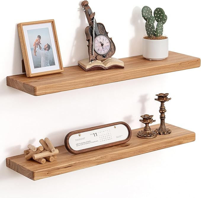 Floating Shelves for Wall, Round Edge Wall Shelves