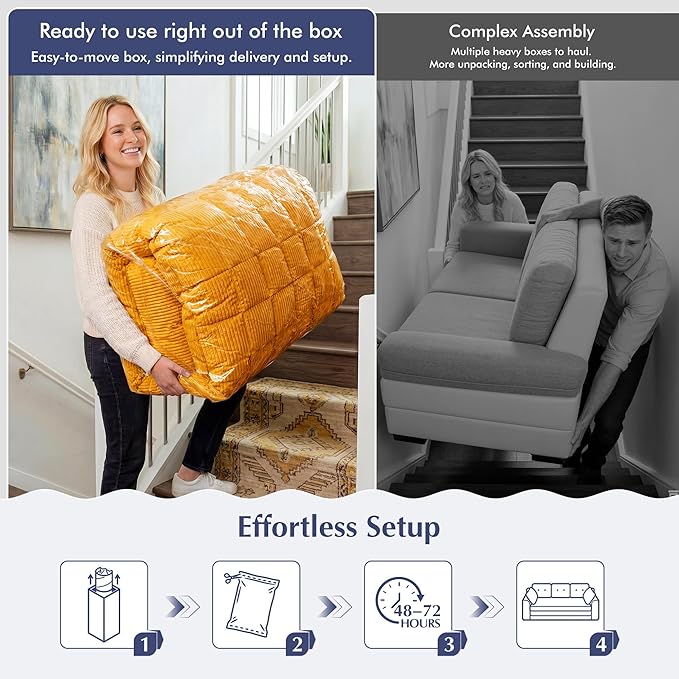 Homkdom 3 Seater Convertible Folding Sofa Bed, Pull Out Sleeper Sofa