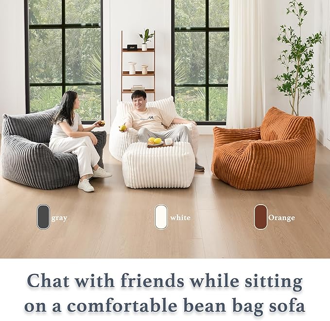 Gericco Giant Plush Bean Bag Chair