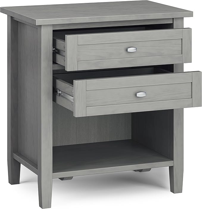 SIMPLIHOME Warm Shaker Bedside Table