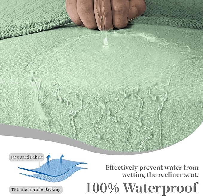 100% Waterproof Sectional Recliner Couch Covers