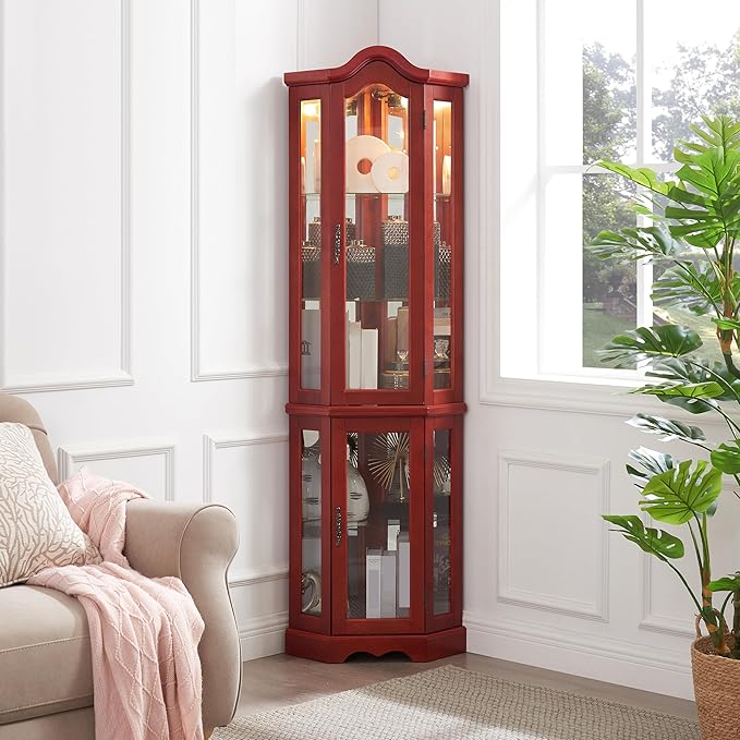 Glass Corner Display Cabinet