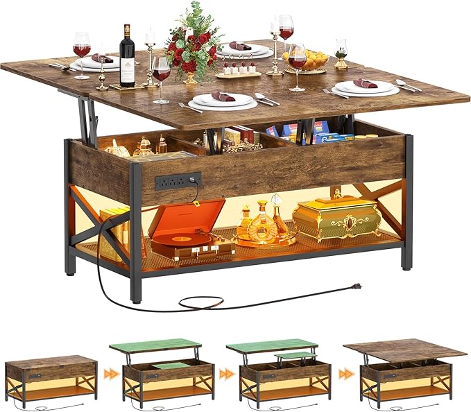 Aheaplus Coffee Table Lift Top