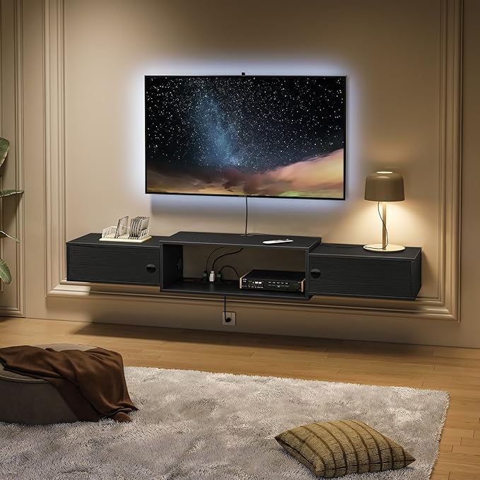 HOOBRO 55" Floating TV Stand