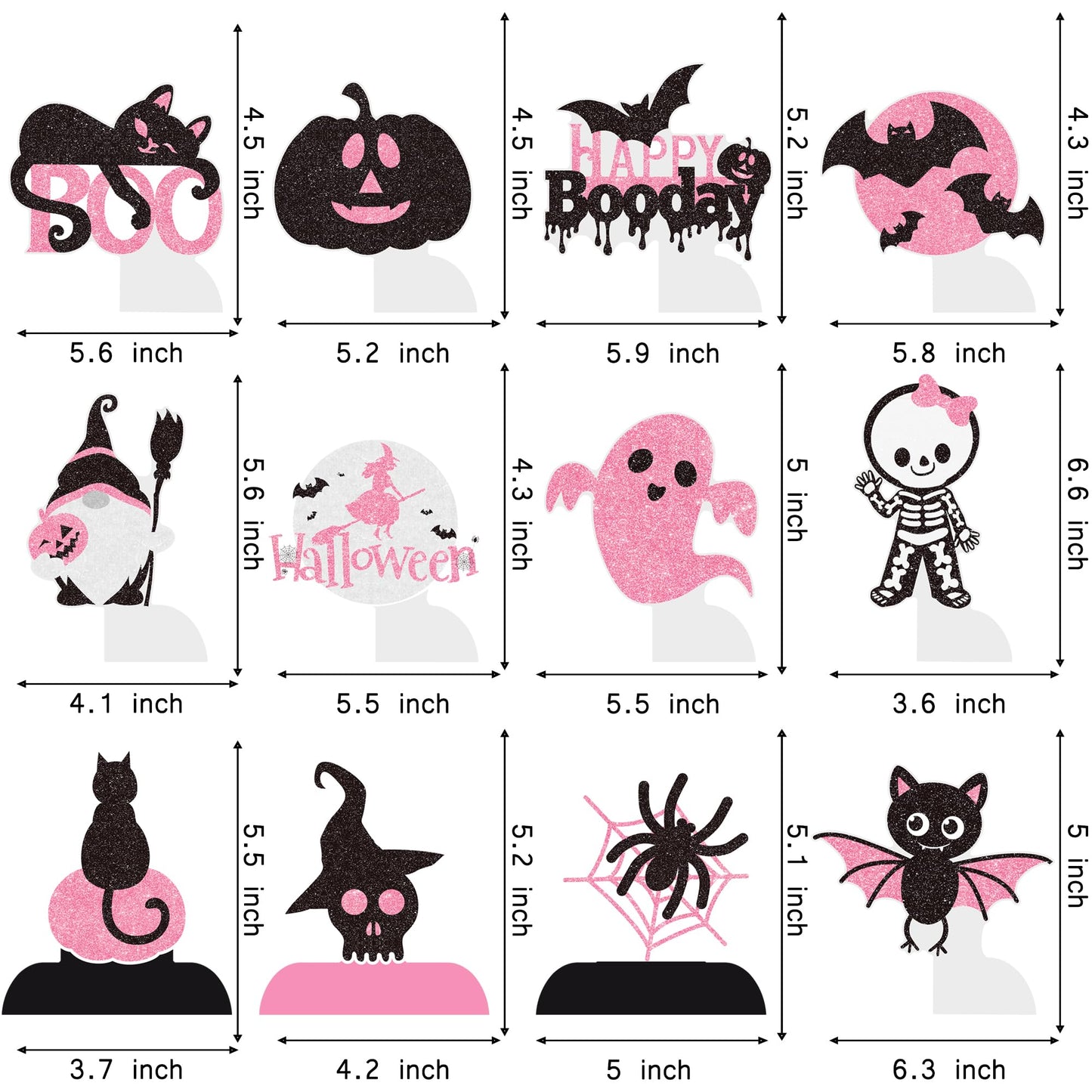 Halloween Happy Boo Day Honeycomb Centerpieces 12PCS Pink Black Little Boo Baby Shower Decorations Halloween Birthday Party Table Centerpieces Ghost Pumpkin Decor for Gender Reveal Suuplies