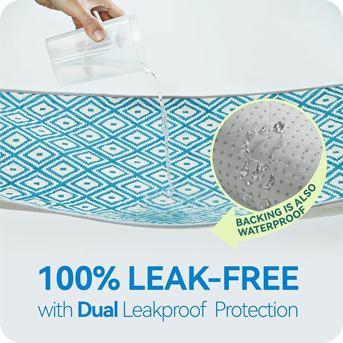 Washable Pee Pads for Dogs , Ultra-Absorbent Reusable Puppy Pads with Waterproof & Non-Slip Backing, Leak-Proof Protection for Dog Training , Crates , Whelping & Playpens ( 48"x65" )