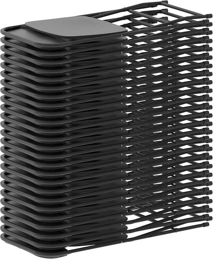 Flash Furniture Hercules Set of 10 Indoor/Outdoor Heavy-Duty Plastic Folding