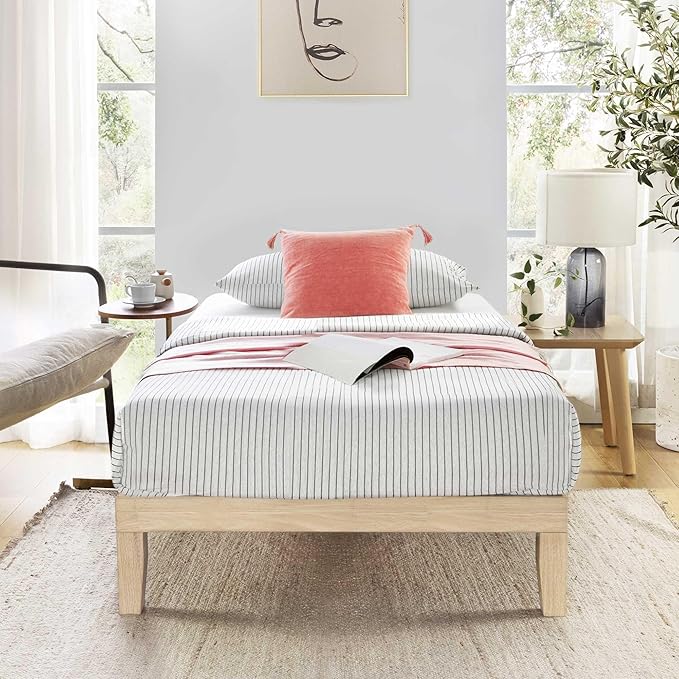 Mellow Naturalista Classic 12 Inch Solid Wood Platform Bed