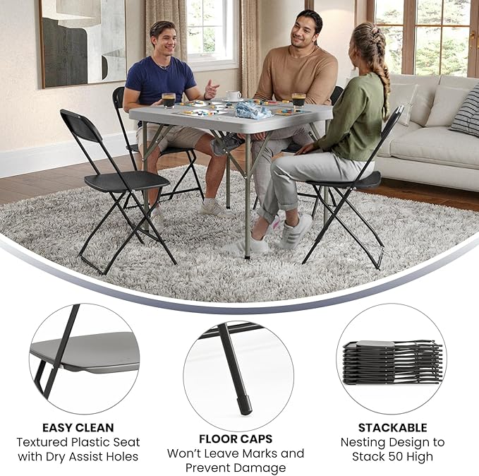 Flash Furniture Hercules Series Plastic Folding Chairs