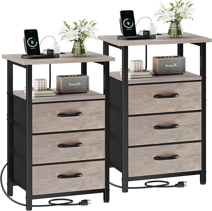Vagusicc Nightstand Set of 2