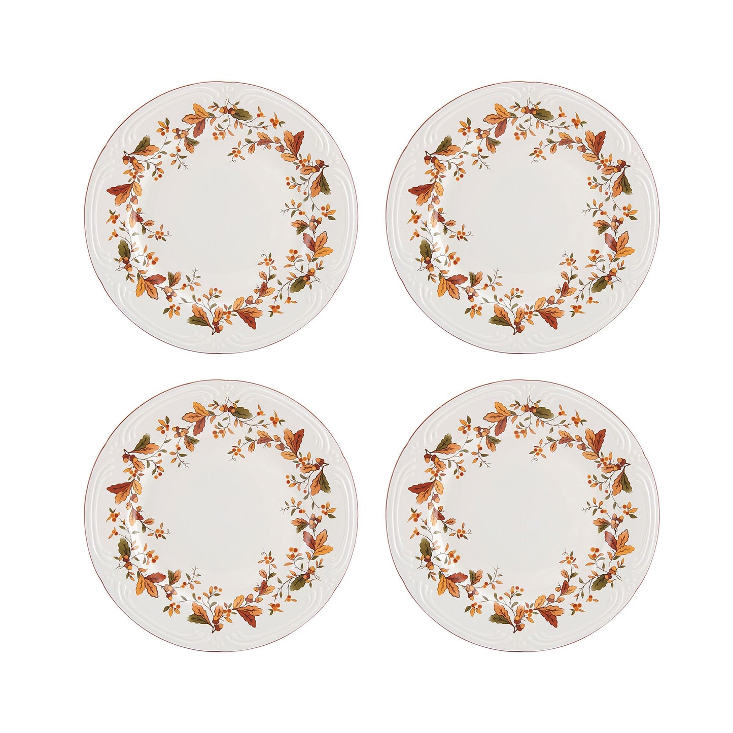 Pfaltzgraff Autumn Berry 16 Piece Dinnerware Set, Service for 4, Multi Colored