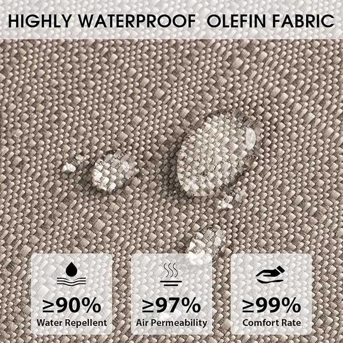 Rocking Chair Cushions with Pillow, Waterproof and Fade-Resistant Thicken