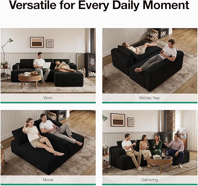 Novilla L-Shape Sectional Couches