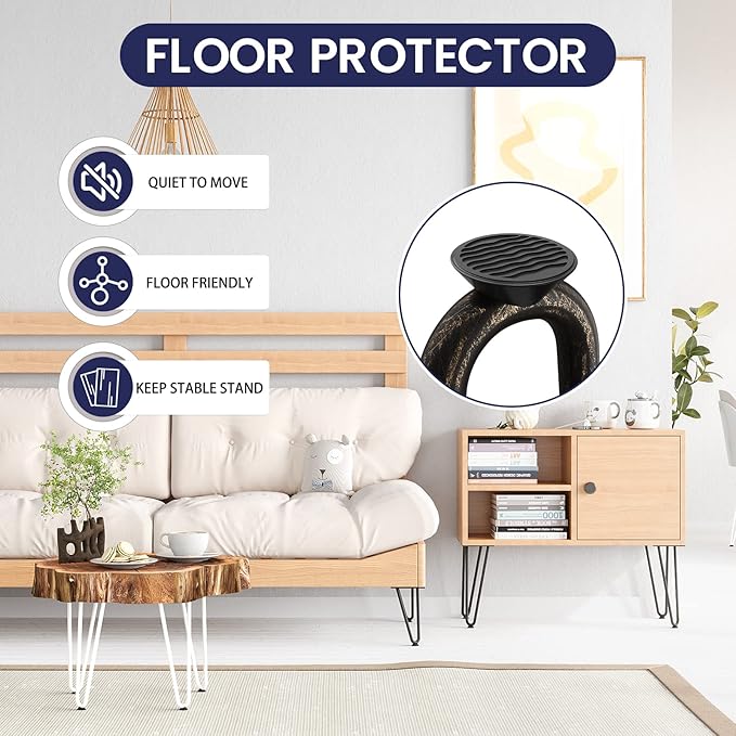 SMARTSTANDARD 16 Inch Heavy Duty Hairpin Furniture Legs, Metal Home DIY Projects