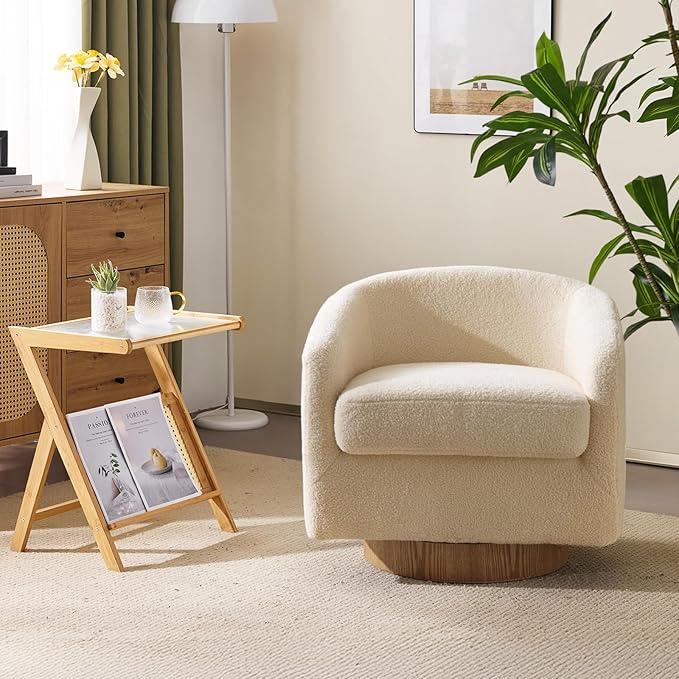 VINGLI 360°Swivel Accent Chair