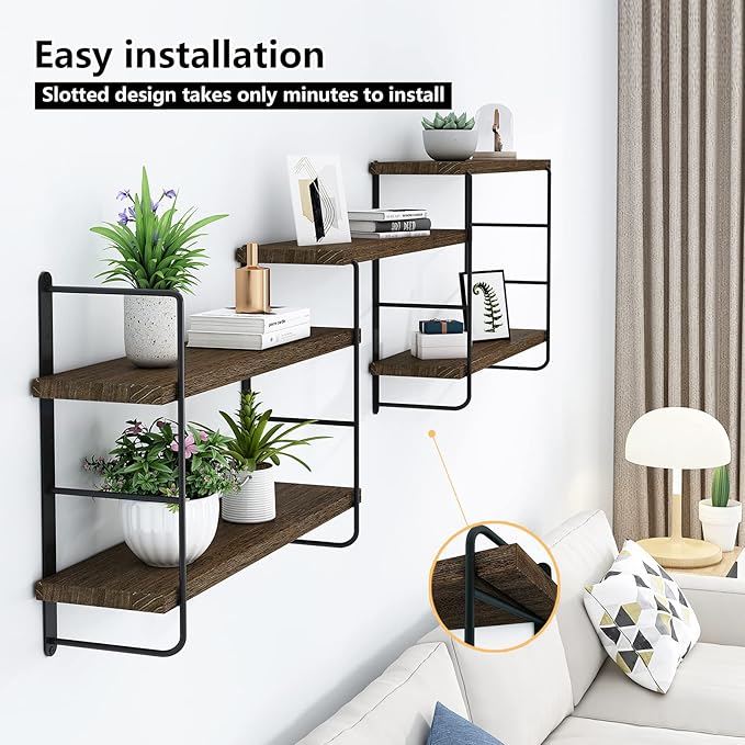 MXCSE Wall Shelves, Wall Mounted Bookshelves, DIY Floating Shelves