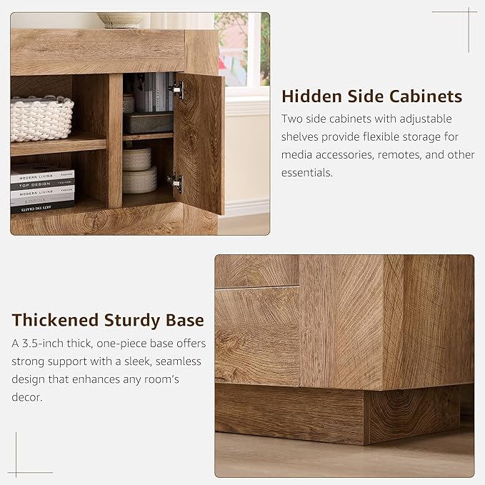 OKD Modern 70" TV Stand, Entertainment Center