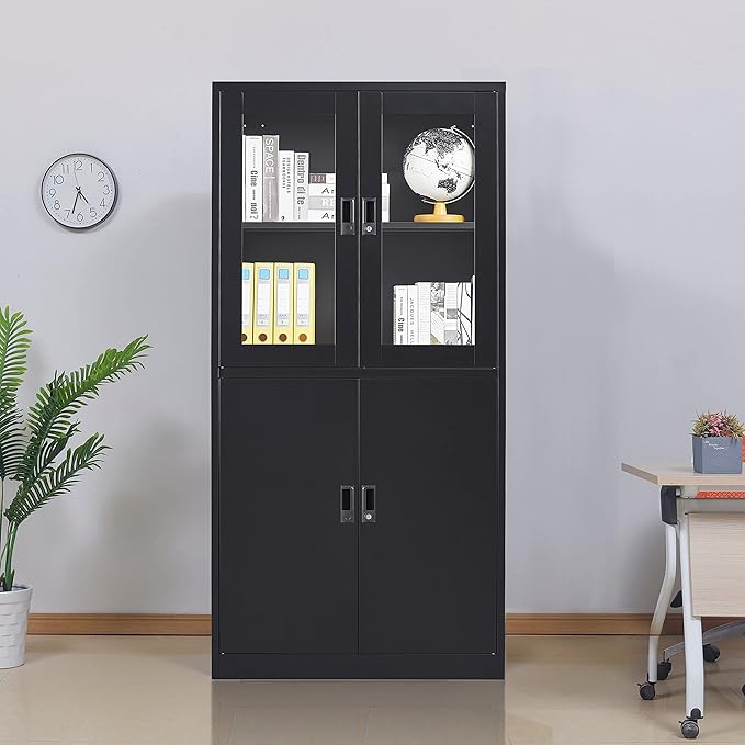 Black Metal Storage Cabinet