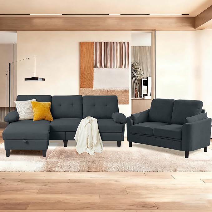 5 Seat Sectional Sofa Set for Living Room Set