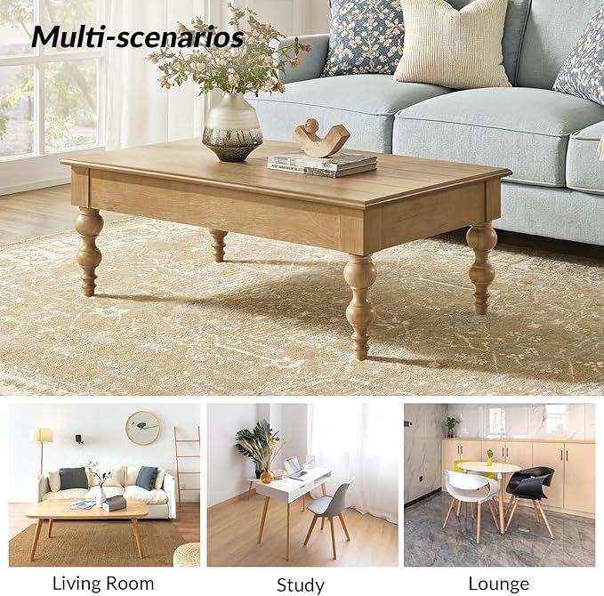 HULALA HOME Coffee Table Lift Top