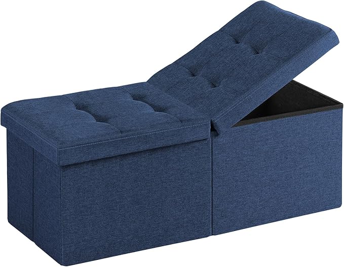 35-INCH Storage Ottoman Bench, Footrest