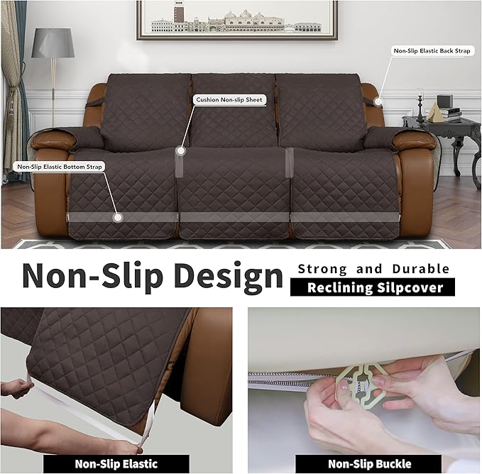 Easy-Going Recliner Sofa Cover, Reversible Couch Cover