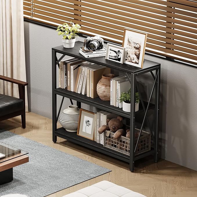 Homeiju Console Table 31.5" Width, 3-Tier Entryway Table