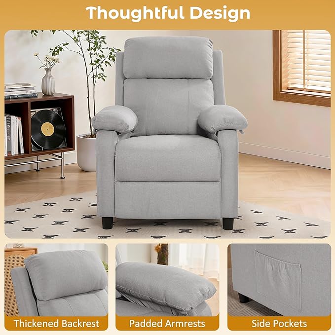 Korser Recliner Chair, Reading Chair
