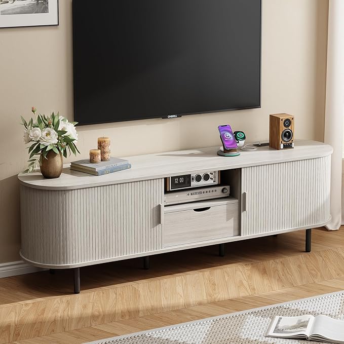 ONBRILL 69" TV Stand with Power Outlet