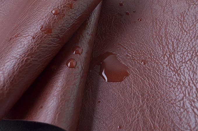 Wento Thick 2 Yard Faux Leather Fabric Soft Skin Grain PU Leather